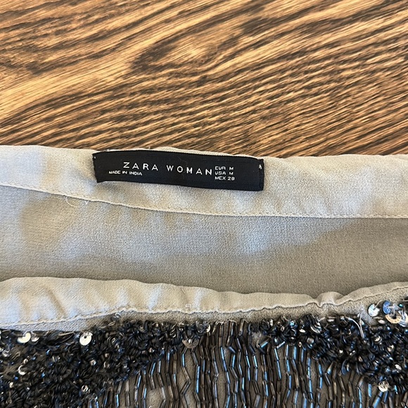 Zara Sequin Mini Skirt (M) - Picture 2 of 2